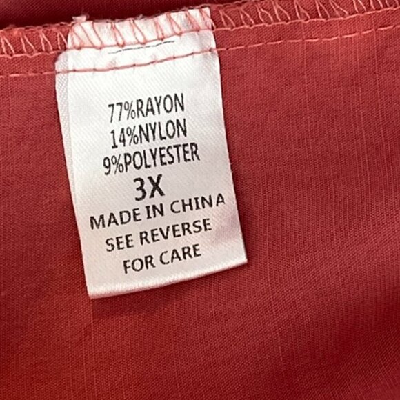 Haptics By Holly Harper Plus-Size Muti-Tiered Lagoon-Look Dress Sz XXL - Picture 8 of 9